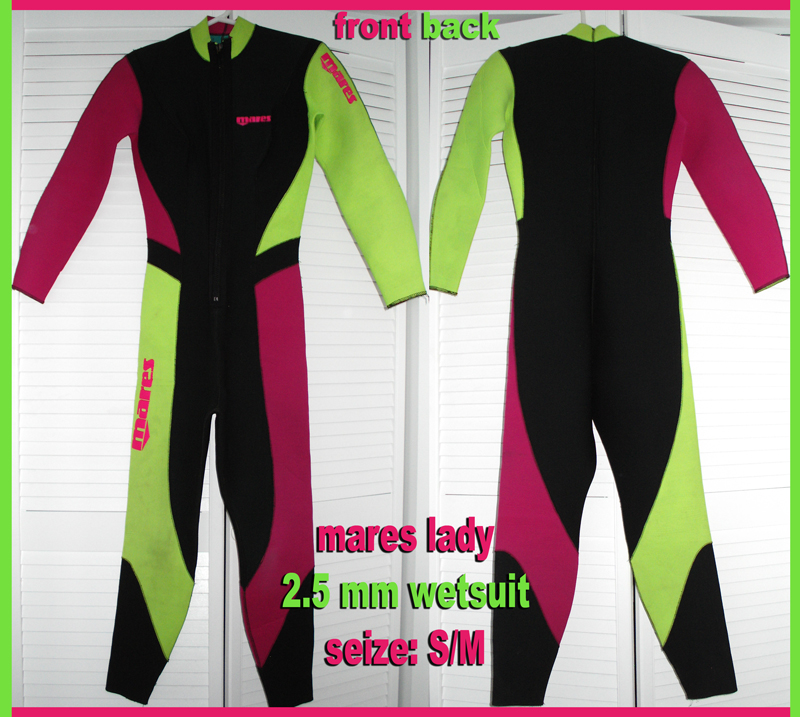 used scuba gear for sale: MARES wetsuit - women S/M